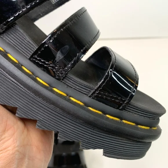 Dr. Martens Blaire Patent Leather Sandals - Picture 12 of 16